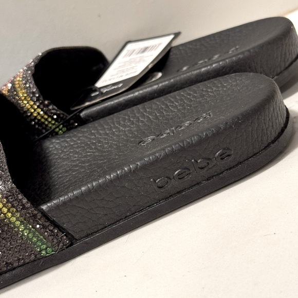 Bebe Girls Rhinestone Slides - Picture 3 of 7